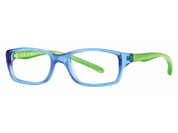 Brille für den Schulsport in grün-blau